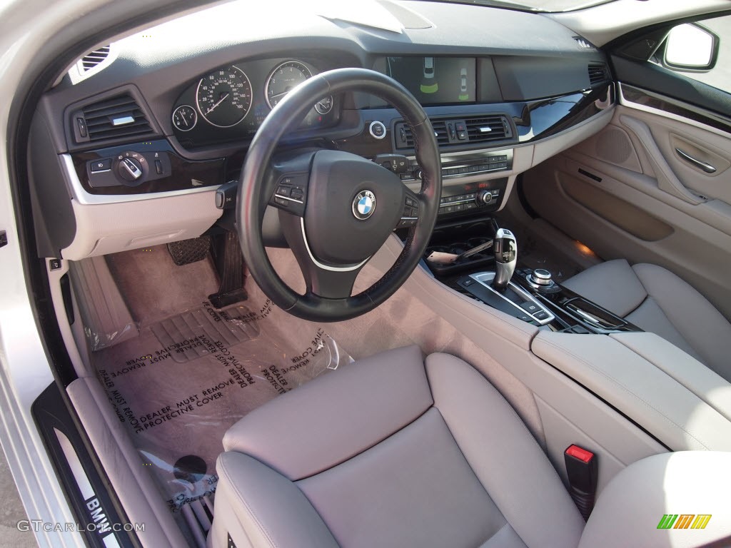 Everest Gray Interior 2011 BMW 5 Series 528i Sedan Photo #86513158