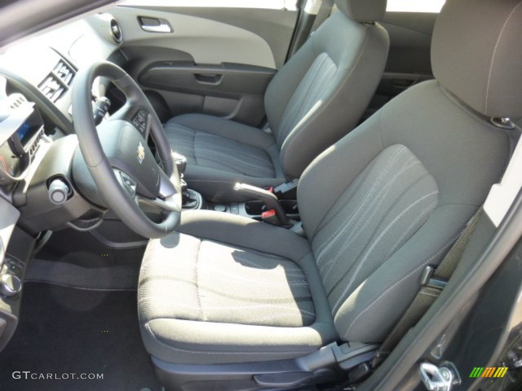 Jet Black/Dark Titanium Interior 2014 Chevrolet Sonic LT Hatchback Photo #86514040
