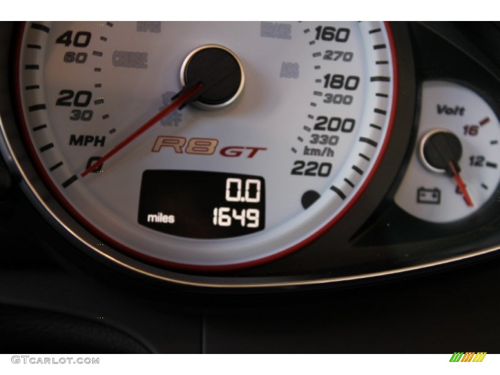 2012 Audi R8 GT Spyder Gauges Photo #86515057
