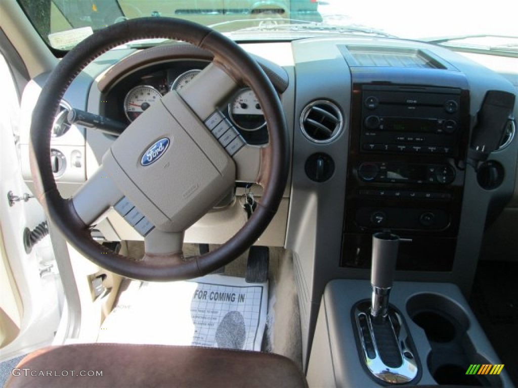 2006 F150 King Ranch SuperCrew 4x4 - Oxford White / Castano Brown Leather photo #10