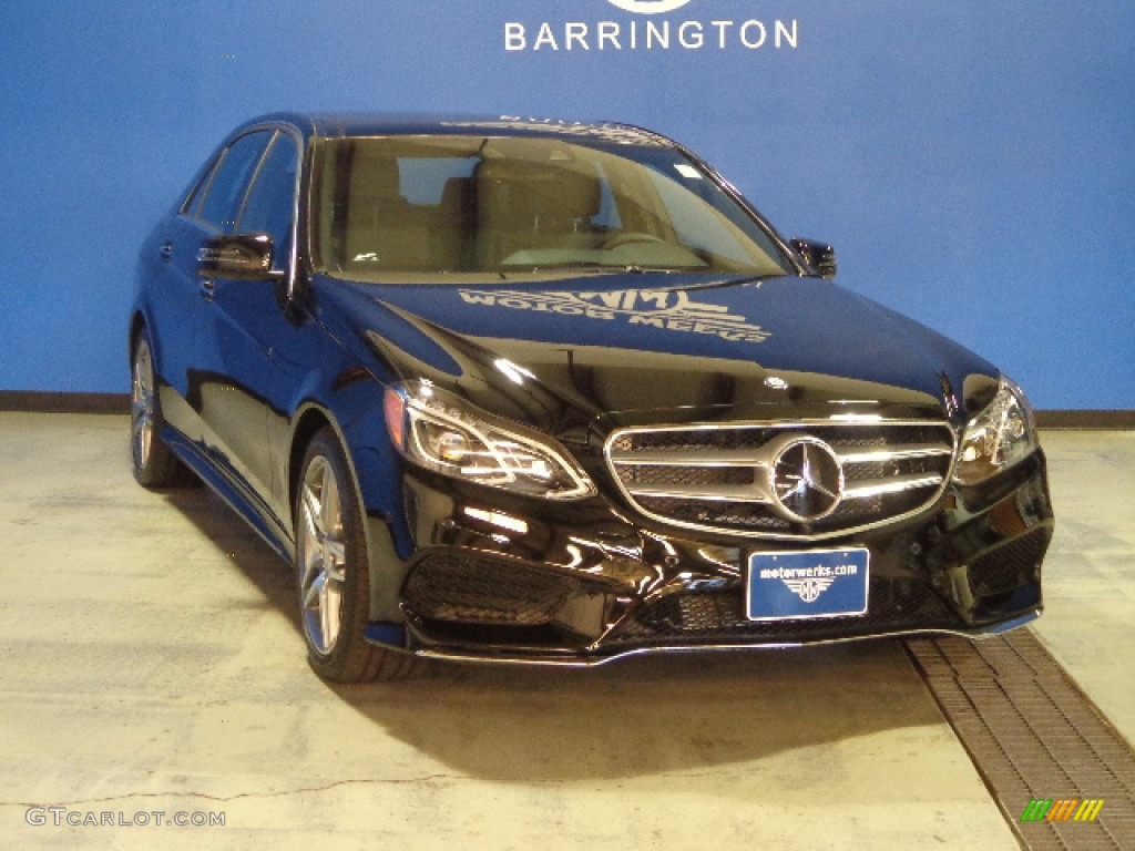 2014 E 550 4Matic Sedan - Black / Black photo #1