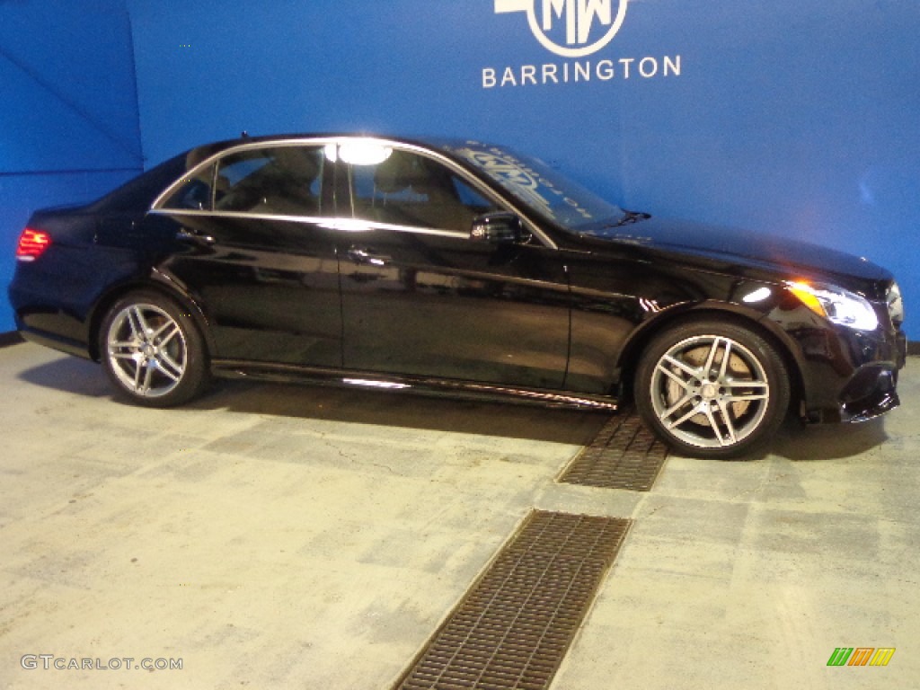 2014 E 550 4Matic Sedan - Black / Black photo #3