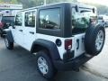 2014 Bright White Jeep Wrangler Unlimited Sport 4x4  photo #3