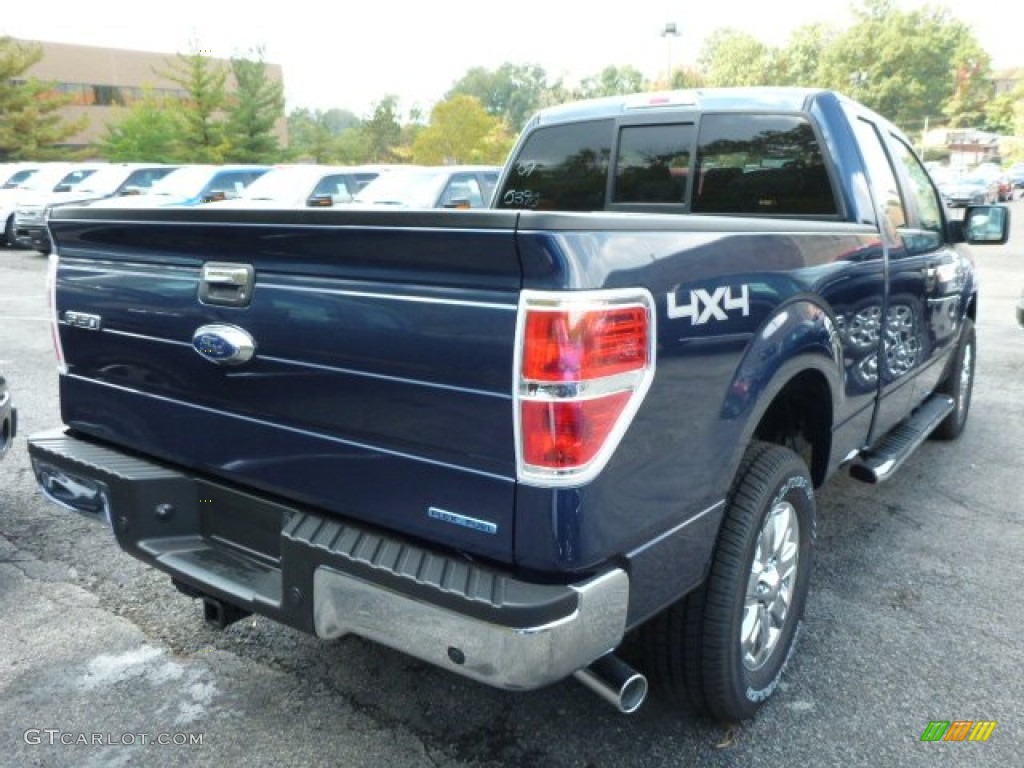 2013 F150 XLT SuperCab 4x4 - Blue Jeans Metallic / Steel Gray photo #2