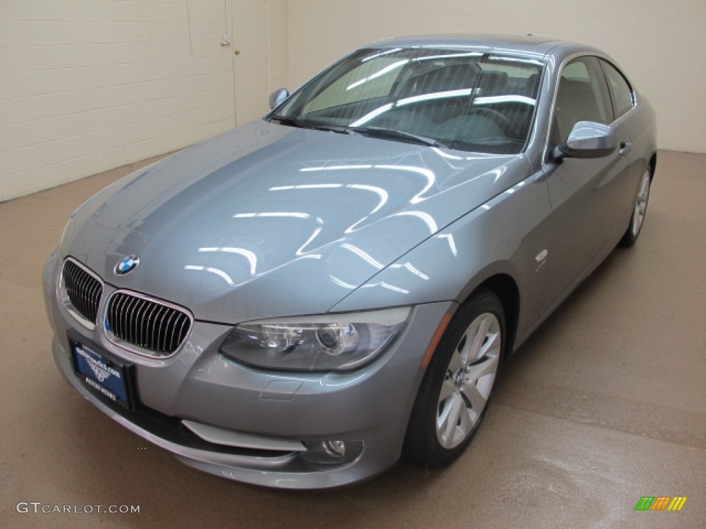 2011 3 Series 328i xDrive Coupe - Space Gray Metallic / Black photo #4