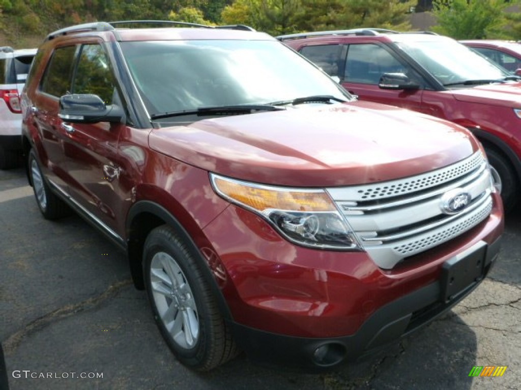 2014 Explorer XLT 4WD - Sunset / Charcoal Black photo #1