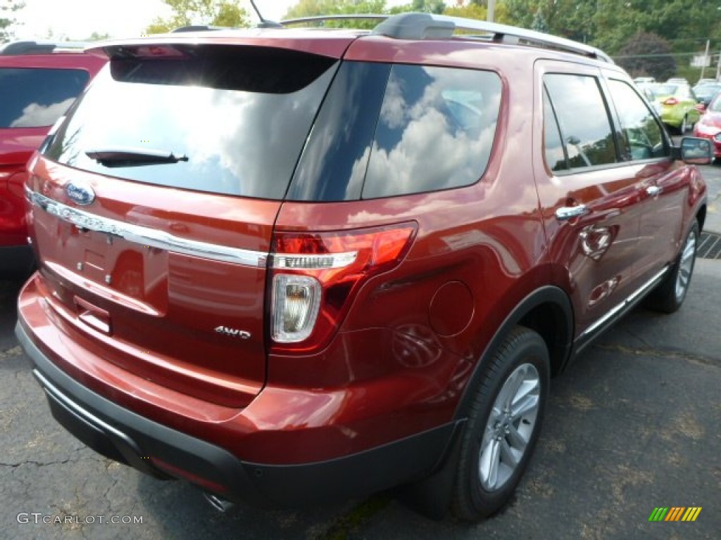 2014 Explorer XLT 4WD - Sunset / Charcoal Black photo #2