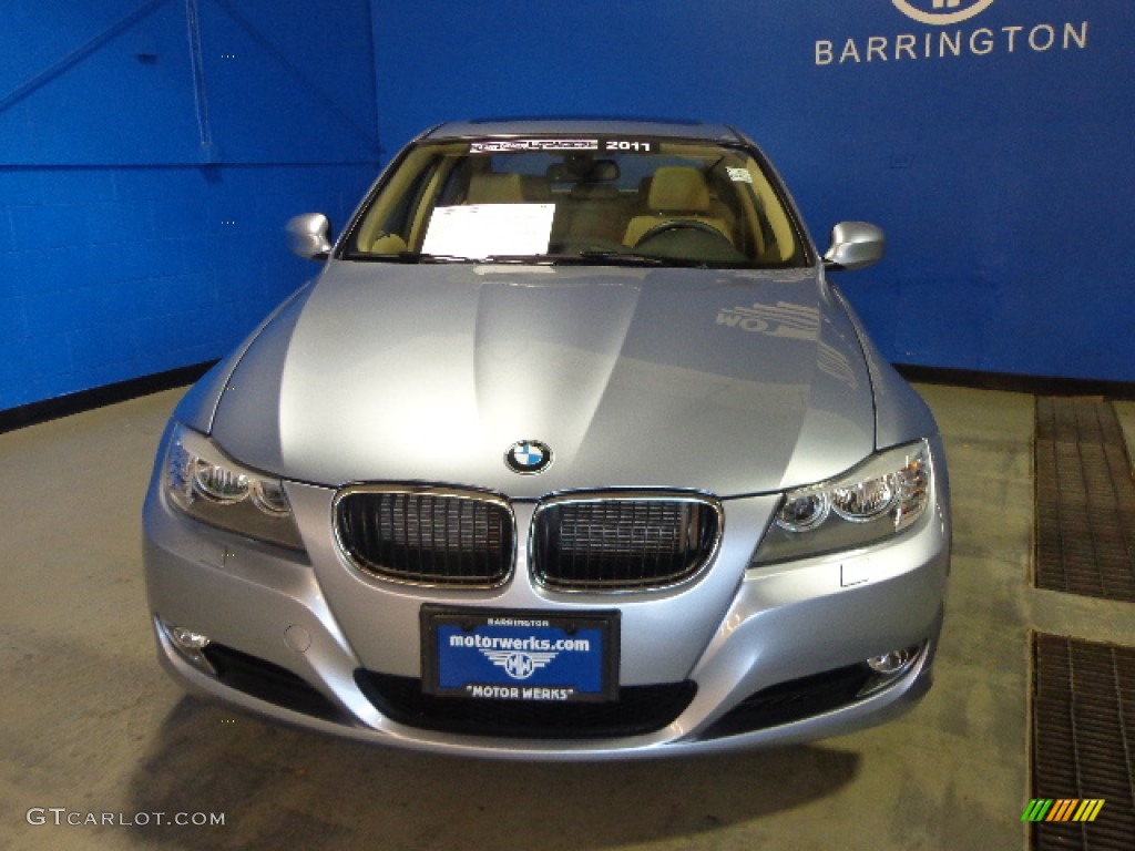 2011 3 Series 328i xDrive Sedan - Blue Water Metallic / Beige Dakota Leather photo #2