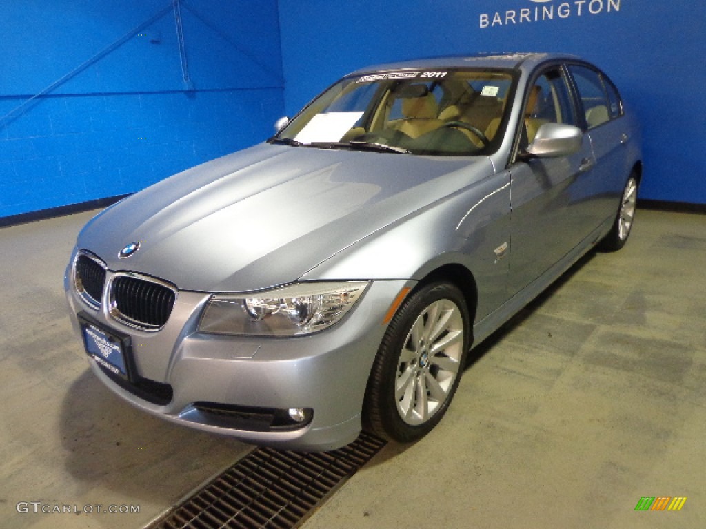 2011 3 Series 328i xDrive Sedan - Blue Water Metallic / Beige Dakota Leather photo #3
