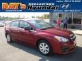 2012 Camellia Red Pearl Subaru Impreza 2.0i 5 Door  photo #1