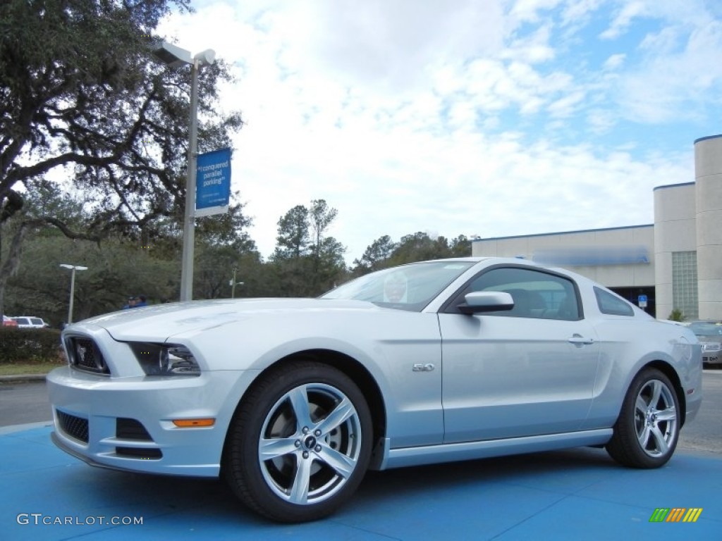 2013 Mustang GT Premium Coupe - Ingot Silver Metallic / Charcoal Black photo #1