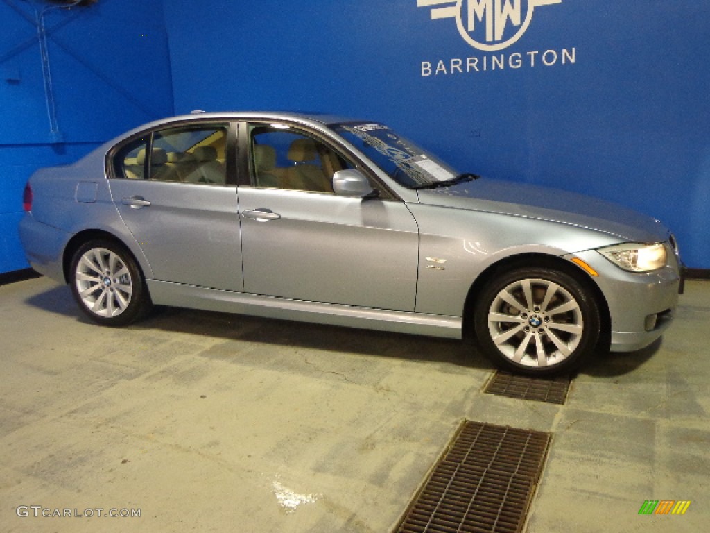 2011 3 Series 328i xDrive Sedan - Blue Water Metallic / Beige Dakota Leather photo #8