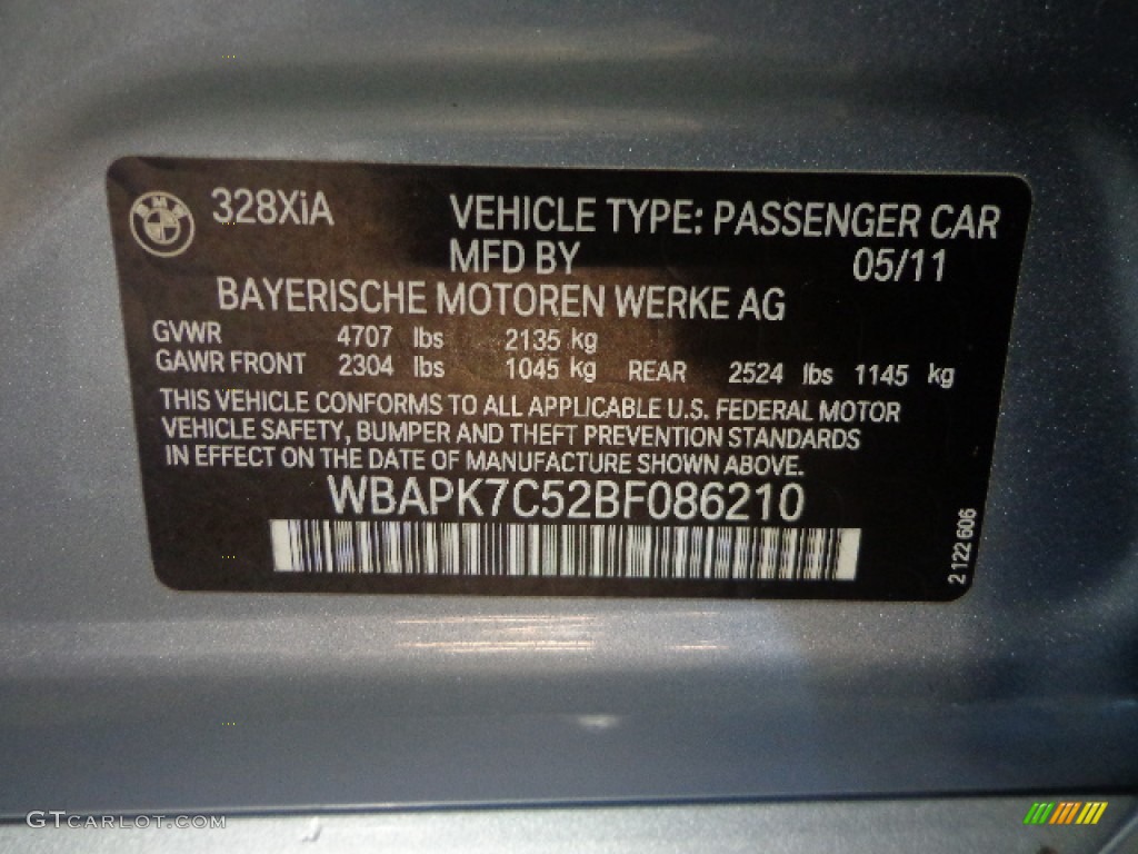 2011 3 Series 328i xDrive Sedan - Blue Water Metallic / Beige Dakota Leather photo #14