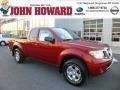 2013 Lava Red Nissan Frontier SV V6 King Cab 4x4  photo #1