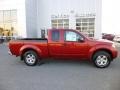 2013 Lava Red Nissan Frontier SV V6 King Cab 4x4  photo #8