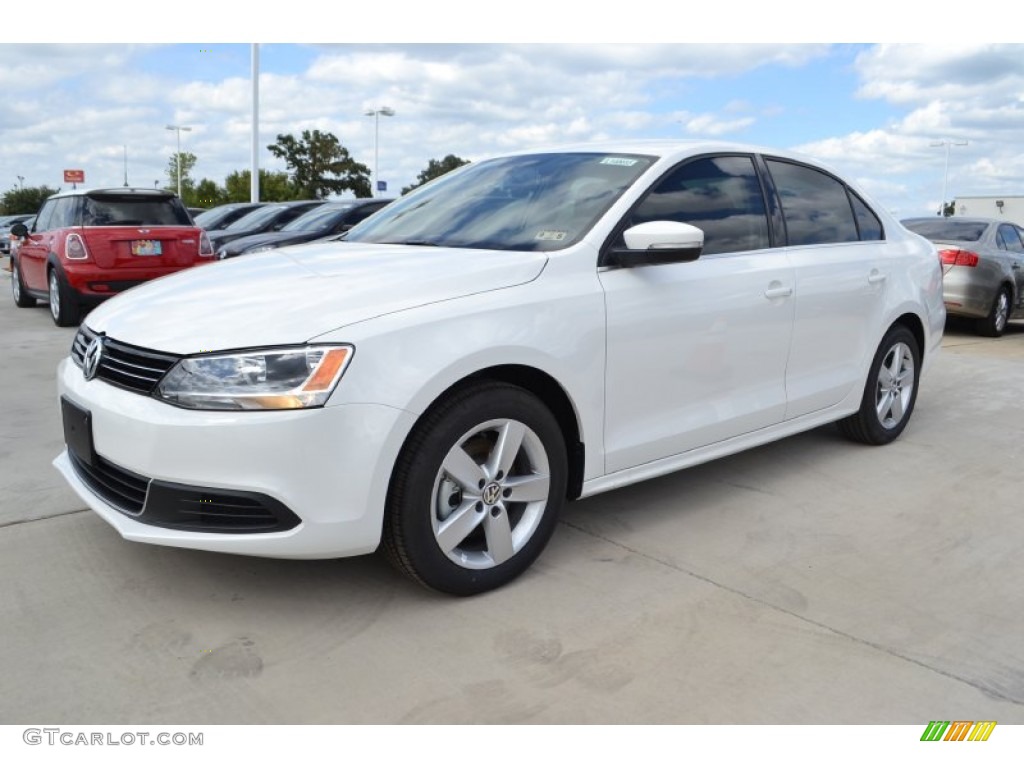 Pure White 2014 Volkswagen Jetta TDI Sedan Exterior Photo #86521669