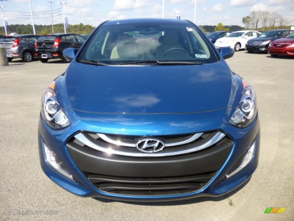 2013 Elantra GT - Windy Sea Blue / Beige photo #2