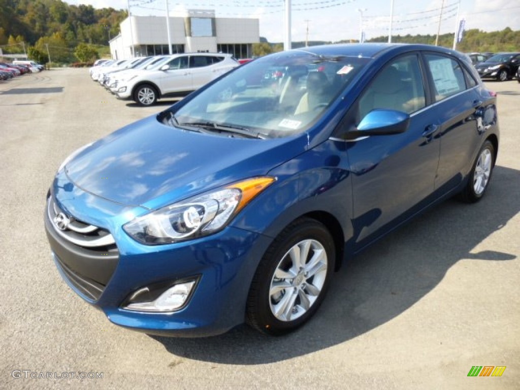 2013 Elantra GT - Windy Sea Blue / Beige photo #3