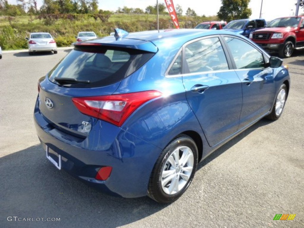 2013 Elantra GT - Windy Sea Blue / Beige photo #7