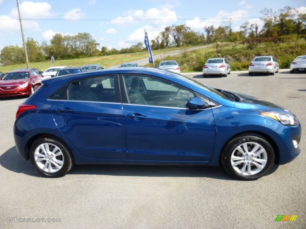 2013 Elantra GT - Windy Sea Blue / Beige photo #8