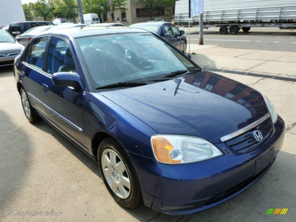 Eternal Blue Pearl 2002 Honda Civic EX Sedan Exterior Photo #86522434