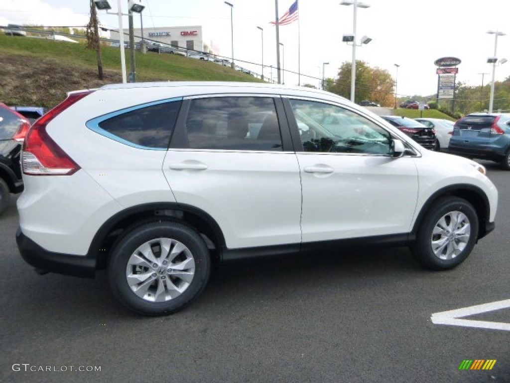 2014 CR-V EX-L AWD - White Diamond Pearl / Black photo #2