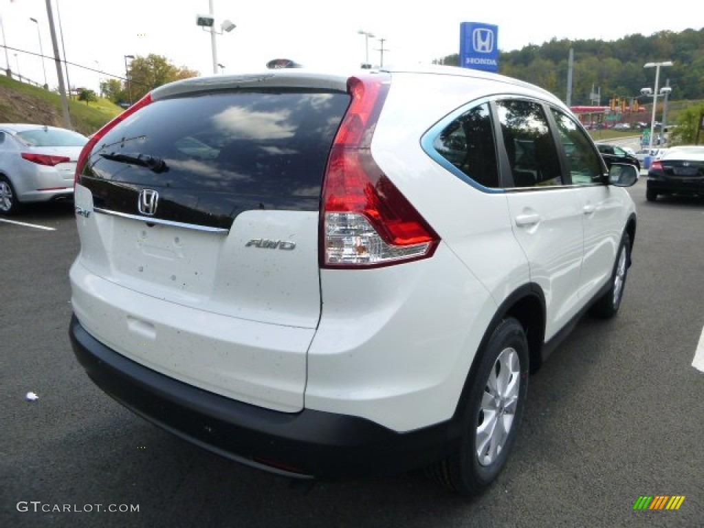 2014 CR-V EX-L AWD - White Diamond Pearl / Black photo #3