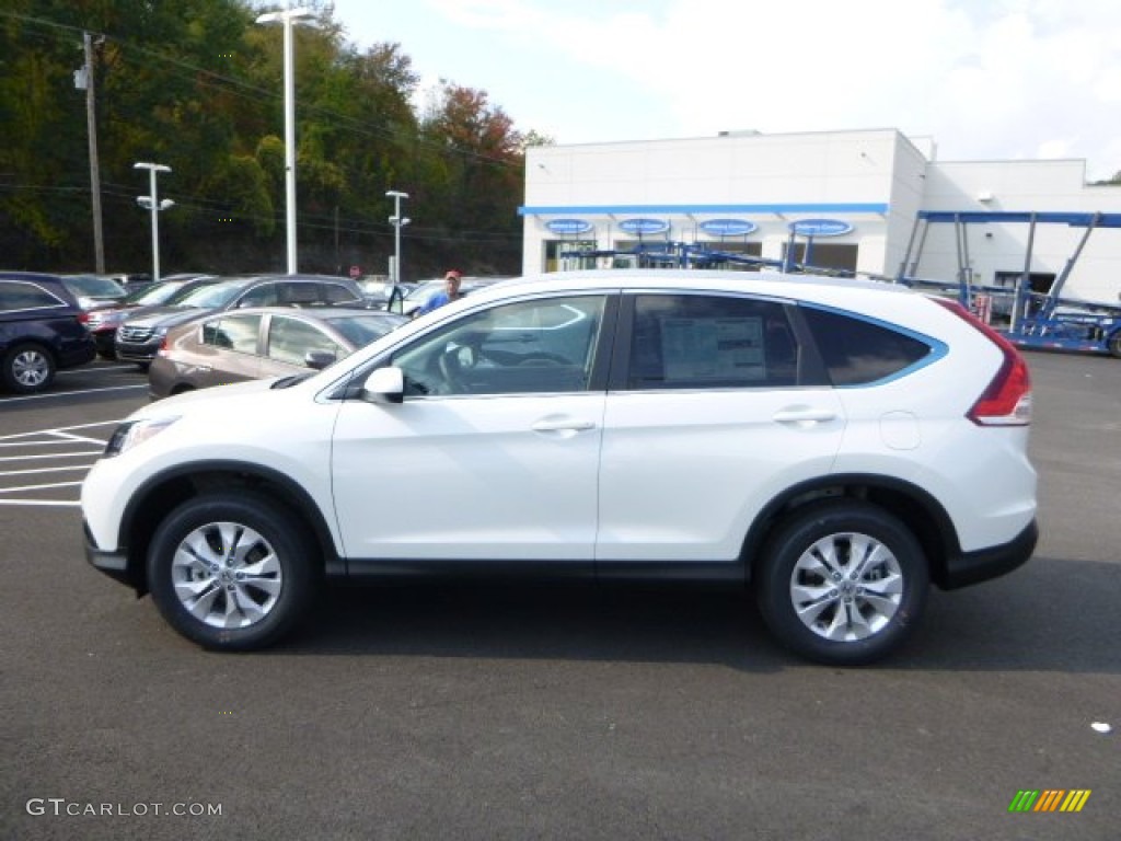 2014 CR-V EX-L AWD - White Diamond Pearl / Black photo #6