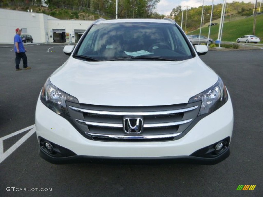 2014 CR-V EX-L AWD - White Diamond Pearl / Black photo #8