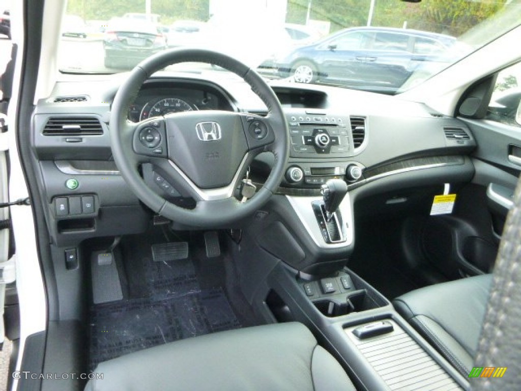2014 CR-V EX-L AWD - White Diamond Pearl / Black photo #12