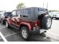 2008 Red Rock Crystal Pearl Jeep Wrangler Unlimited Sahara 4x4  photo #3