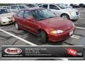 1993 Camellia Red Pearl Honda Civic EX Sedan #86505062