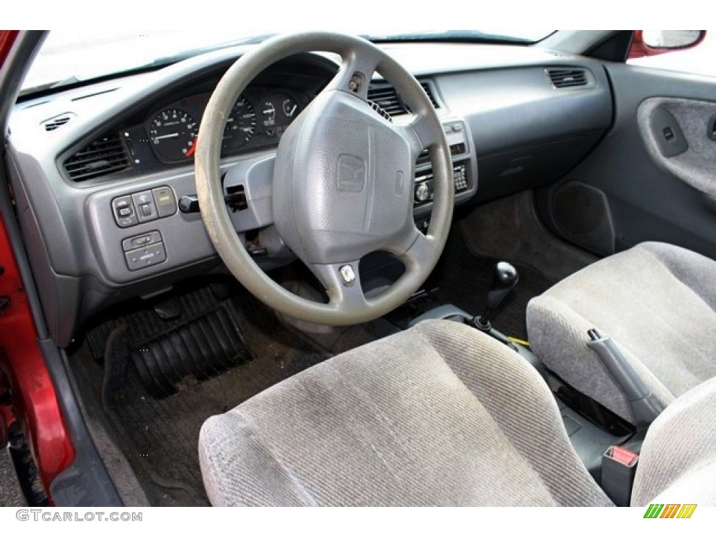 Gray Interior 1993 Honda Civic EX Sedan Photo #86524768