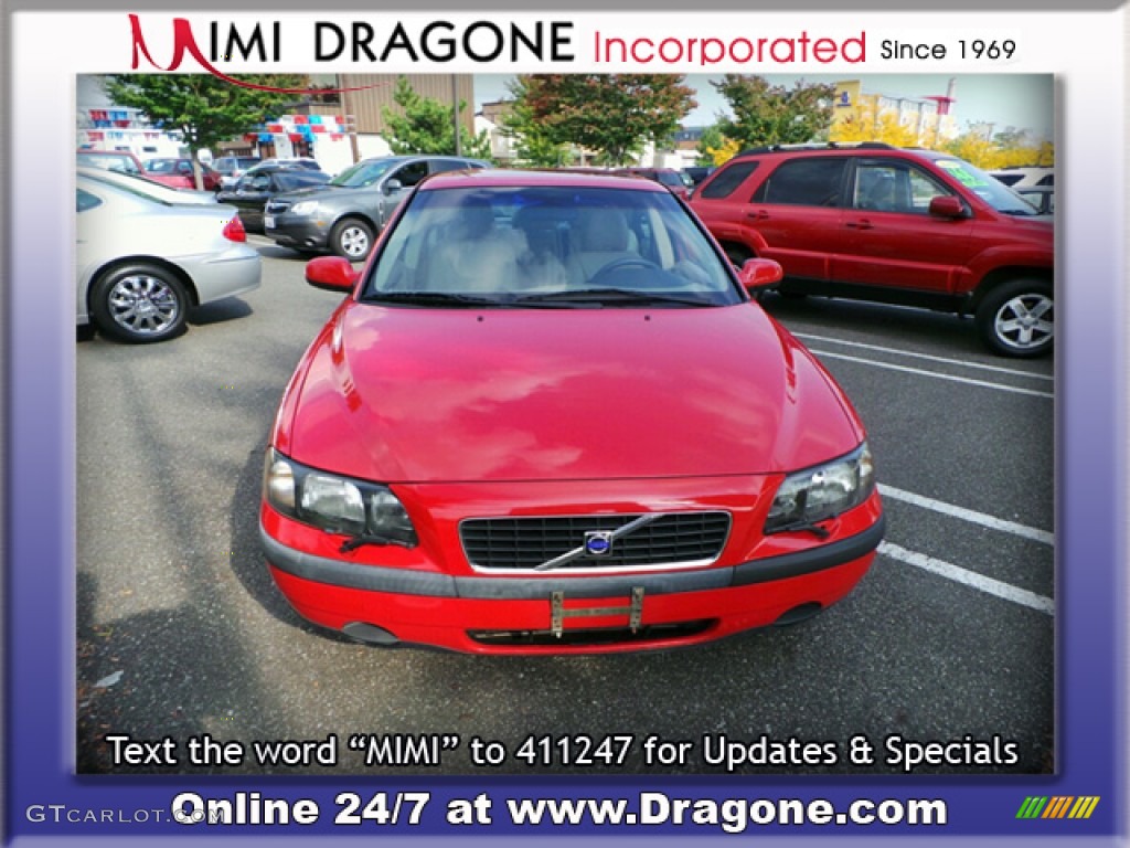 2002 S60 2.4 - Red / Graphite photo #5