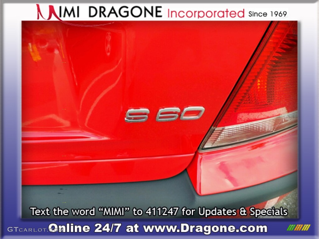 2002 S60 2.4 - Red / Graphite photo #13