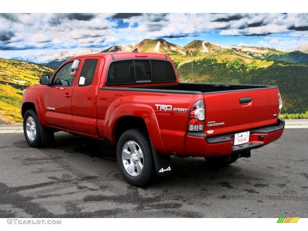 2014 Tacoma V6 TRD Sport Access Cab 4x4 - Barcelona Red Metallic / Graphite photo #3