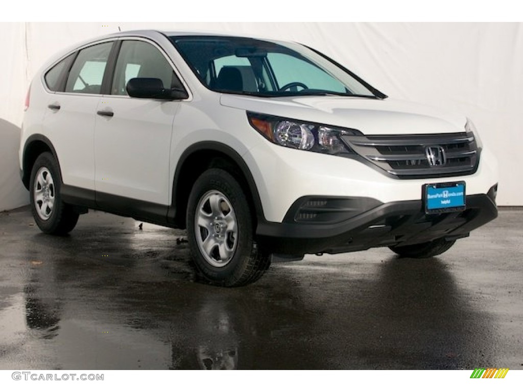 2014 CR-V LX - White Diamond Pearl / Gray photo #1