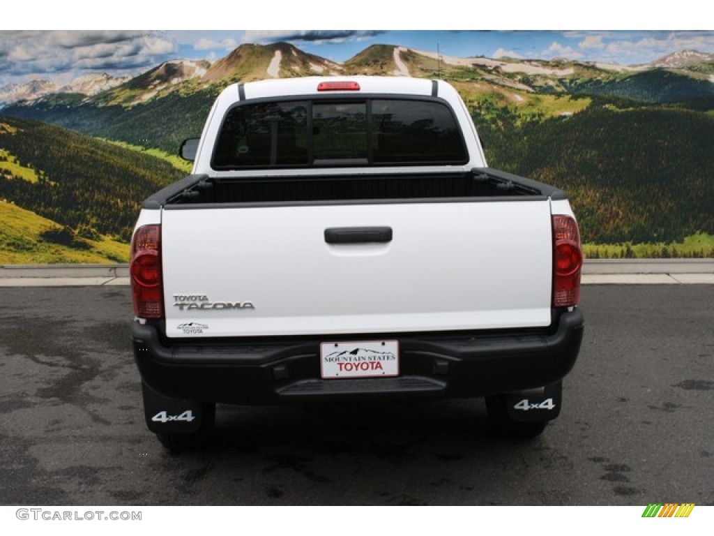 2014 Tacoma Access Cab 4x4 - Super White / Graphite photo #4