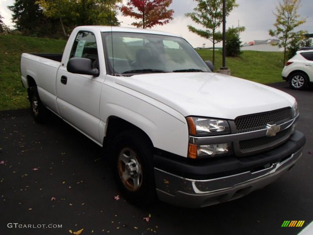 2004 Silverado 1500 Regular Cab - Summit White / Dark Charcoal photo #1