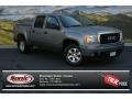 Steel Gray Metallic - Sierra 1500 SLE Crew Cab 4x4 Photo No. 1