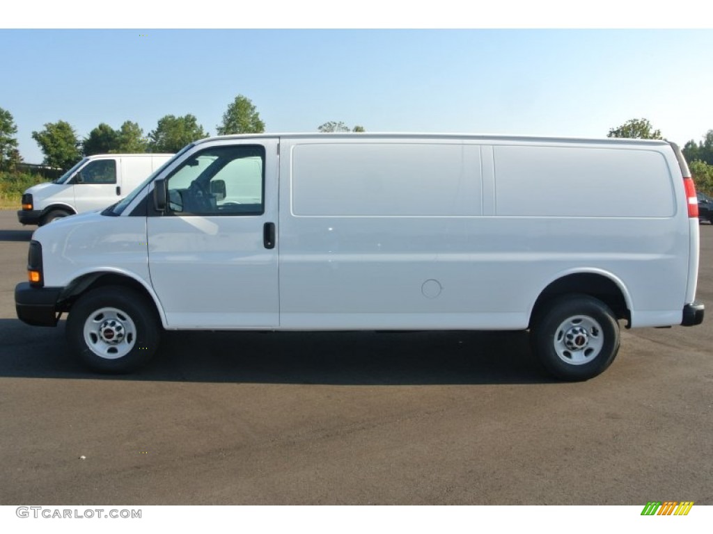 Summit White 2014 GMC Savana Van 2500 Extended Cargo Exterior Photo #86528340