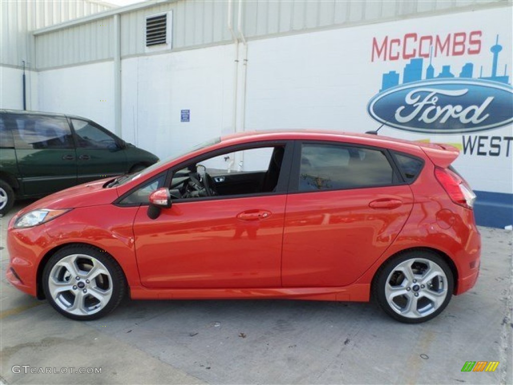 2014 Fiesta ST Hatchback - Molten Orange / ST Charcoal Black photo #2