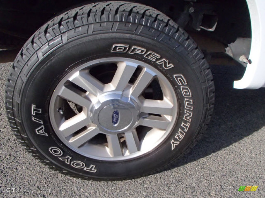 2006 F150 Lariat SuperCab 4x4 - Oxford White / Black photo #12