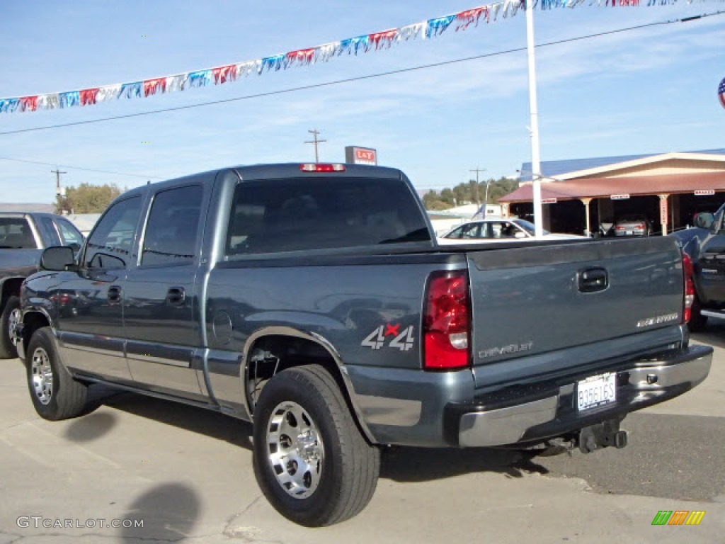 2007 Silverado 1500 Classic LS Crew Cab 4x4 - Blue Granite Metallic / Dark Charcoal photo #4