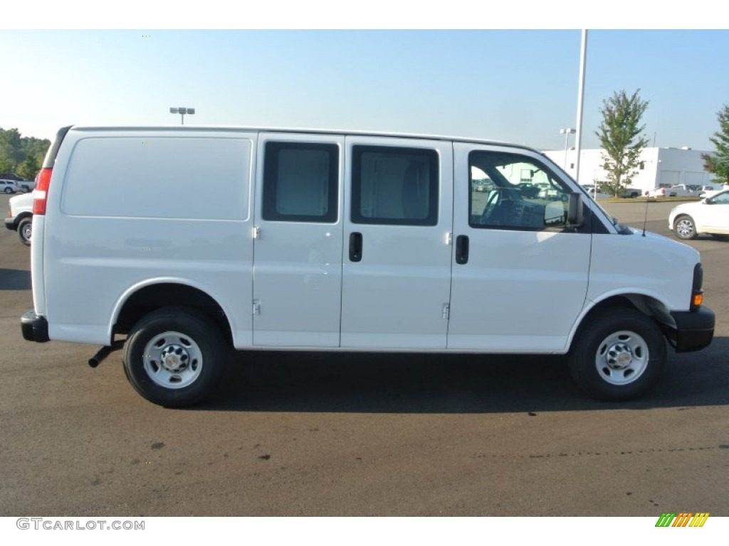 Summit White 2014 Chevrolet Express 2500 Cargo WT Exterior Photo #86528743