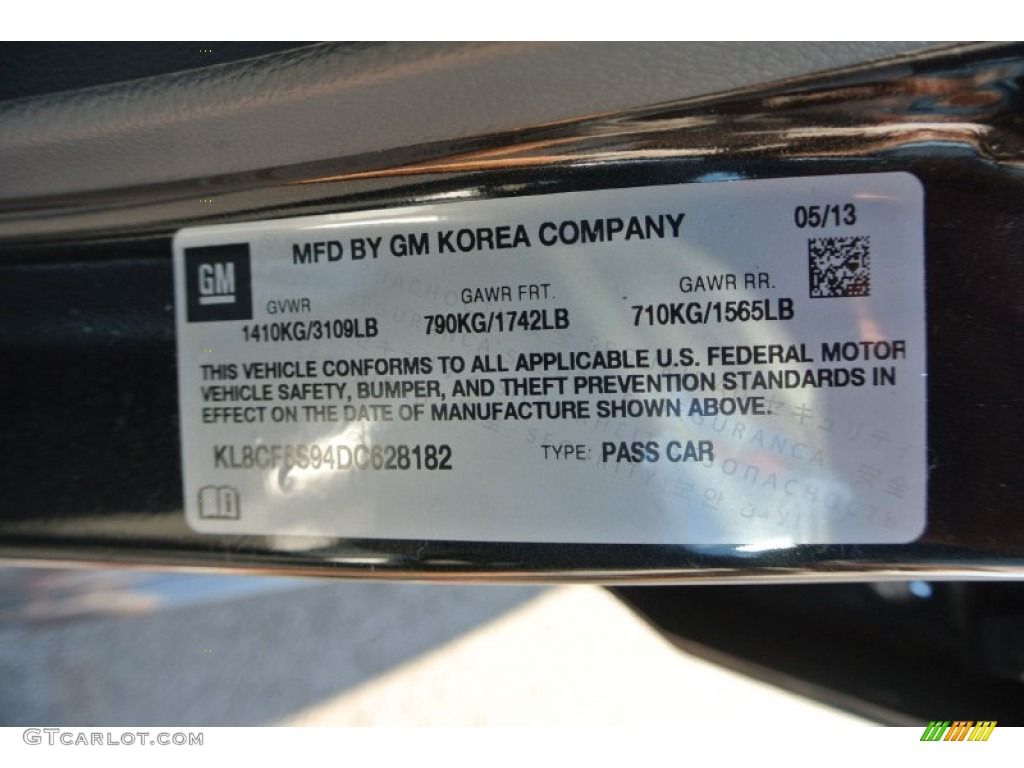 2013 Spark LT - Black Granite / Dark Pewter/Silver photo #22