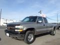 2002 Light Pewter Metallic Chevrolet Silverado 2500 LS Extended Cab  photo #7