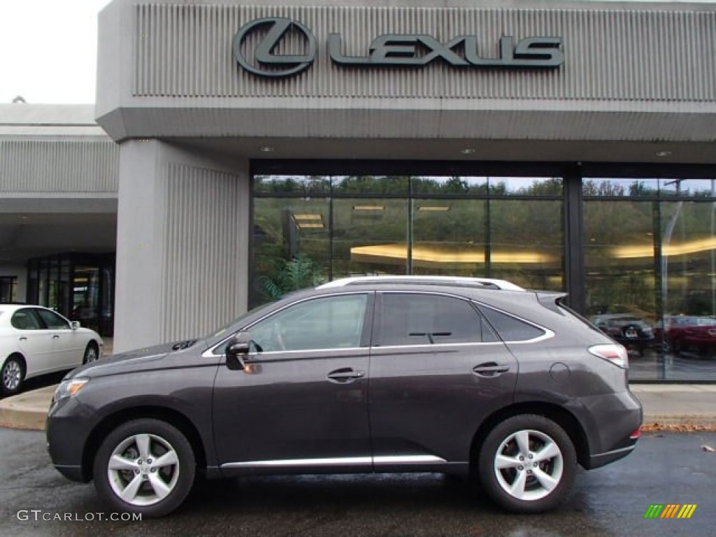 2010 RX 350 AWD - Truffle Brown Mica / Black/Brown Walnut photo #2