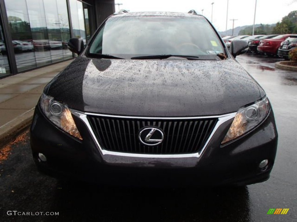2010 RX 350 AWD - Truffle Brown Mica / Black/Brown Walnut photo #3