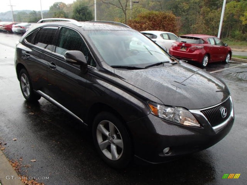 2010 RX 350 AWD - Truffle Brown Mica / Black/Brown Walnut photo #4
